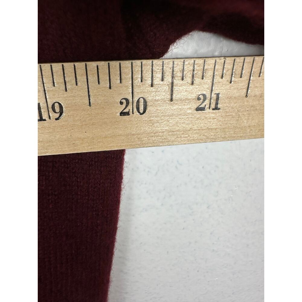 Charter Club Men's Luxury 100% Cashmere Crewneck Sweater XL Burgundy Maroon - Picture 6 of 7